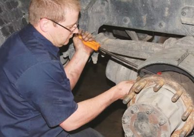 this is a picture of truck brake repair in Phoenix, AZ